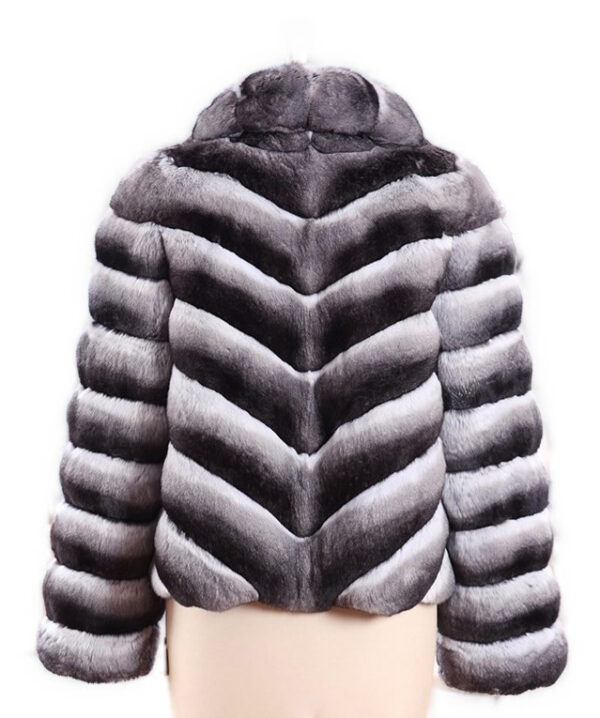 Chinchilla Fur Jacket Coat - Image 3