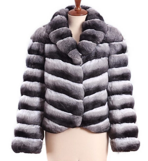 Chinchilla Fur Jacket Coat - Image 4