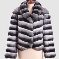 Chinchilla Fur Jacket Coat