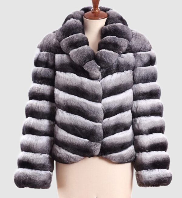 Chinchilla Fur Jacket Coat