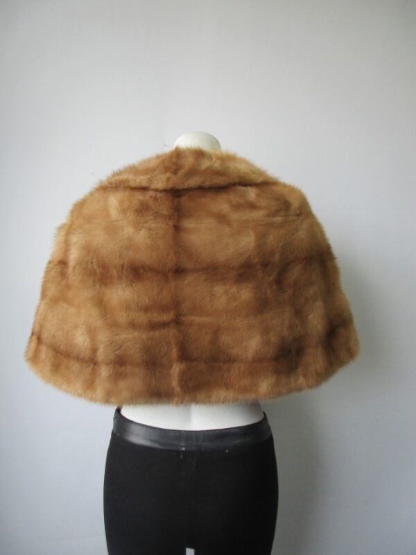 Mink Fur Bolero Shrug Stole Wrap Cape Wedding - Image 3