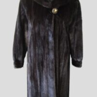Mink Fur Coat Jacket Mint CANADA MAJESTIC Sz 10 Natural Dark Ranch
