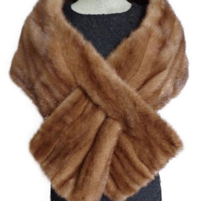 Mink Fur Cape Shawl Stole Wrap Cape WEDDING Showroom New