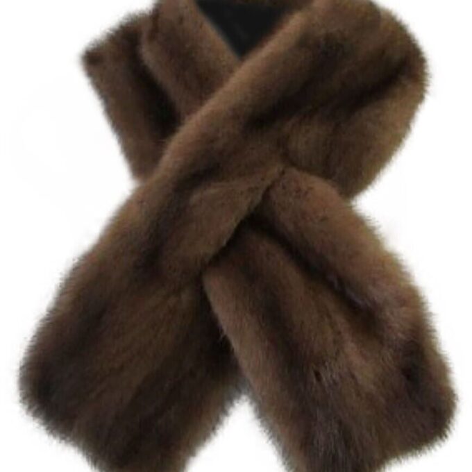 Mink Fur Wrap Scarf