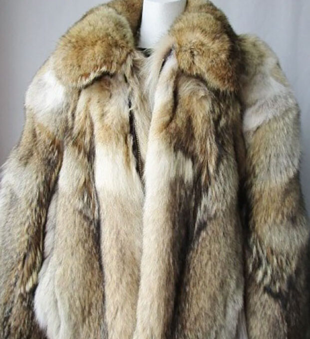 Coyote Fur Coat Jacket Men