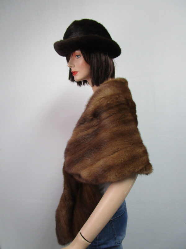 Showroom New Mink Fur Cape Shawl Stole Wrap Cape WEDDING - Image 2