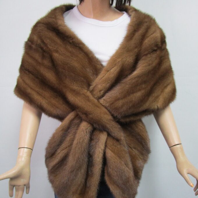 Mink Fur Cape Shawl Stole Wrap Cape WEDDING Showroom New