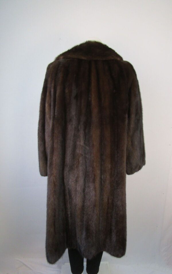 Women's Sz 10/12 Dark Ranch Mink Fur Coat MINT+ Woman - Image 3