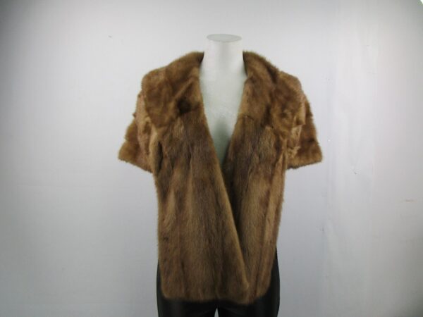 Women's MINT Real Mink Fur Stole Wrap Cape WEDDING SALE Woman