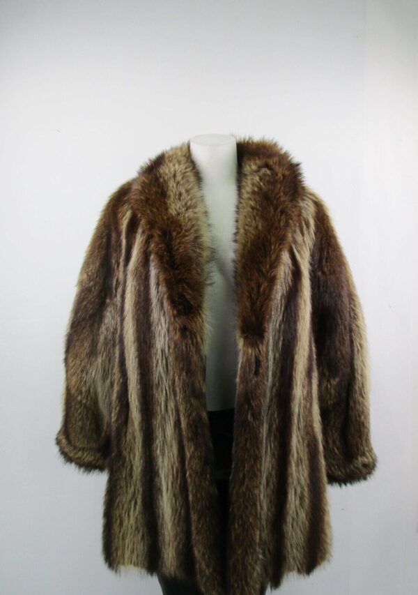 Women's Sz 6 Raccoon Fur Jacket Coat MINT+ SALE Woman - Image 2