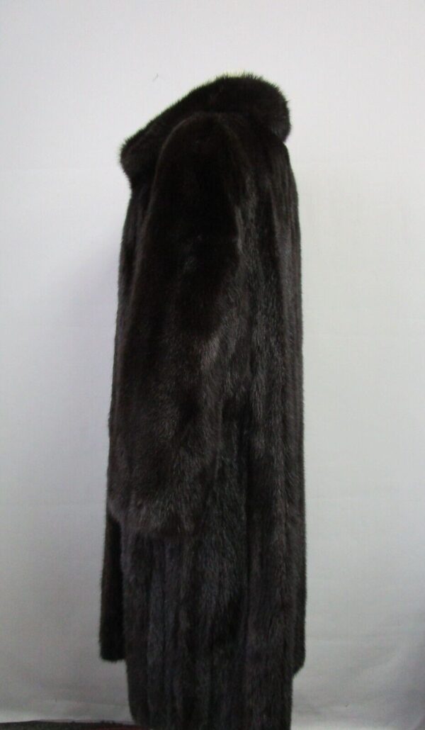 Women's Sz 6 Black Mink Fur Coat Jacket Woman MINT - Image 2