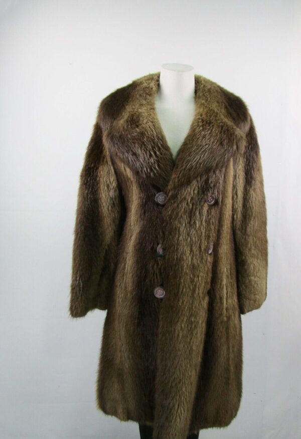 Men's Sz S 36 Beaver Fur Jacket Coat MINT MEN Man