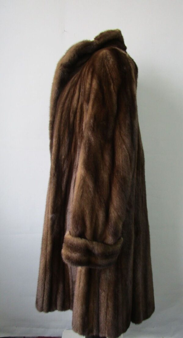 Women's Sz 8 Female American Legend Mink Fur Coat Jacket EXCELLENT - Image 3