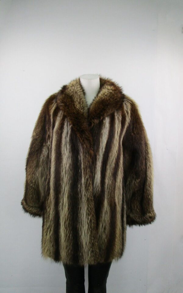 Women's Sz 6 Raccoon Fur Jacket Coat MINT+ SALE Woman