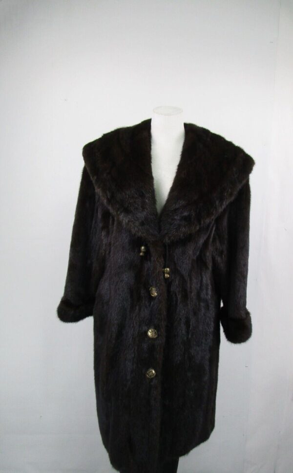 Women's Sz 10 Mink Fur Coat Jacket MINT+ Woman - Image 6