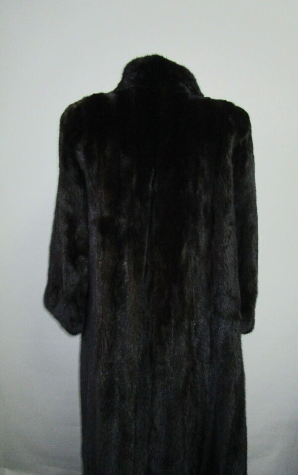 Women's Sz 6 Black Mink Fur Coat Jacket Woman MINT - Image 3