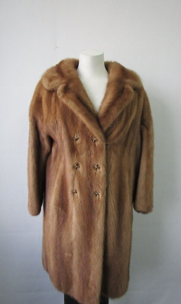 Women's Sz 6 MINT Pastel Mink Fur Coat SALE Woman