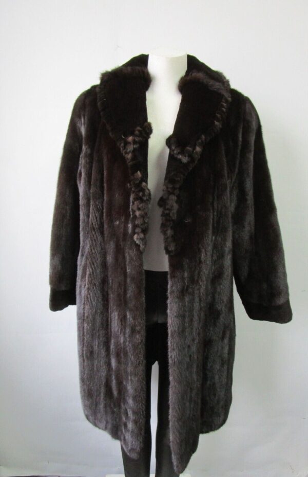 Women's Sz 10 Canadian Sheared Mink Fur Coat Jacket Superb Woman - Image 2