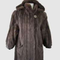 Sheared Raccoon Fur Coat Jacket Hood Woman Sz 6 Women's SUPERB