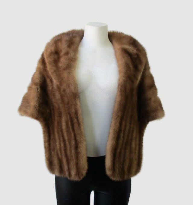 Mink Fur Stole Cape Wrap MINT Woman Women's Women's Wedding