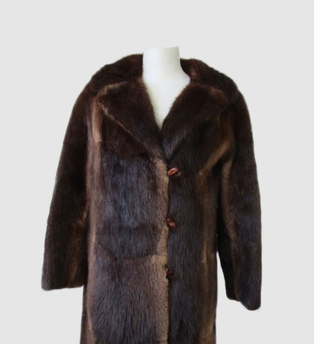 Muskrat Fur Coat Jacket Woman Mint+ Women's  Sz 6