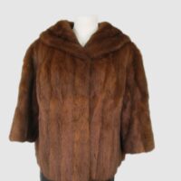 Mink Fur Coat Jacket Bolero MINT Woman Women's Sz 6