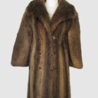Beaver Fur Coat Jacket MINT Woman Women's Sz 6