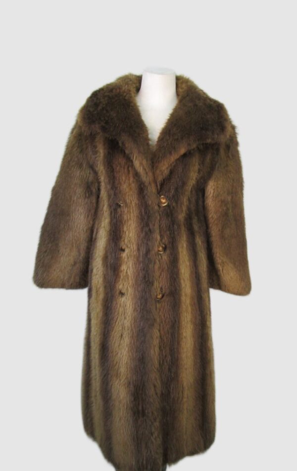Beaver Fur Coat Jacket MINT Woman Women's Sz 6