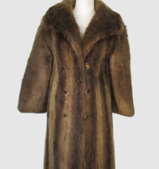 Beaver Fur Coat Jacket MINT Woman Women's Sz 6