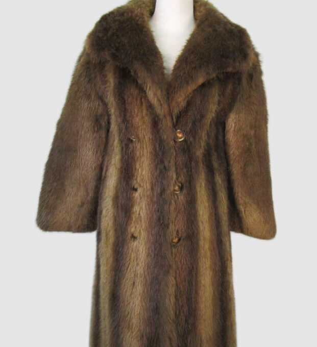 Beaver Fur Coat Jacket MINT Woman Women's Sz 6