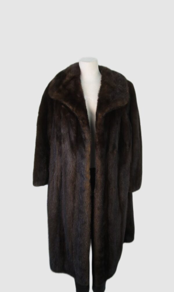 Mink Fur Jacket Coat MINT+ Woman Women's Sz 10/12 Natural Dark Ranch