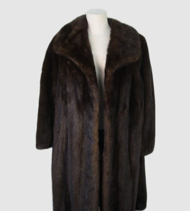 Mink Fur Jacket Coat MINT+ Woman Women's Sz 10/12 Natural Dark Ranch