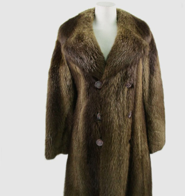 Beaver Fur Jacket Coat MINT MEN Man Sz S 36