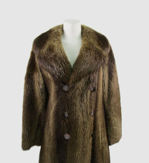 Beaver Fur Jacket Coat MINT MEN Man Sz S 36