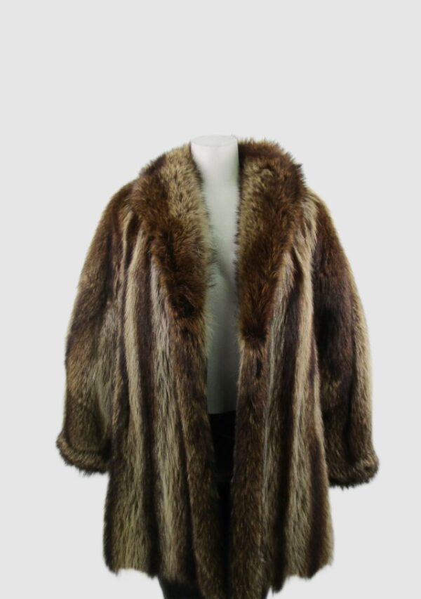 Raccoon Fur Jacket Coat MINT+ Women's Sz 6