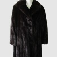 Mink Fur Coat Jacket Woman Women's Sz 6 Natural Dark Ranch SUPERB