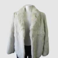 Rabbit Fur Coat Jacket MINT+ Woman Women's Sz 6