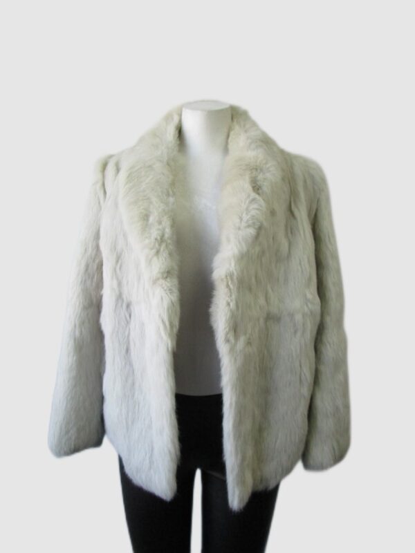 Rabbit Fur Coat Jacket MINT+ Woman Women's Sz 6