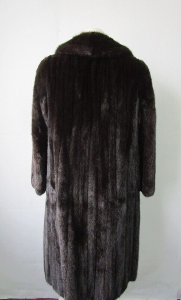 Women's Sz 6 Dark Ranch SUPERB Mink Fur Coat Woman - Image 5