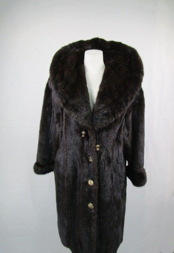 Women's Sz 10 Mink Fur Coat Jacket MINT+ Woman - Image 3