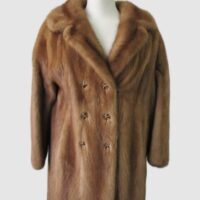 Mink Fur Coat Jacket Woman Women's Sz 6 MINT Natural Pastel
