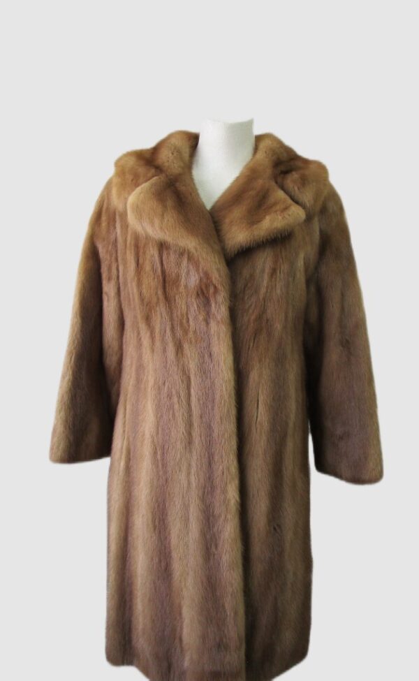 Mink Fur Coat Jacket MINT Sz 8 CANADA MAJESTIC Natural Pastel