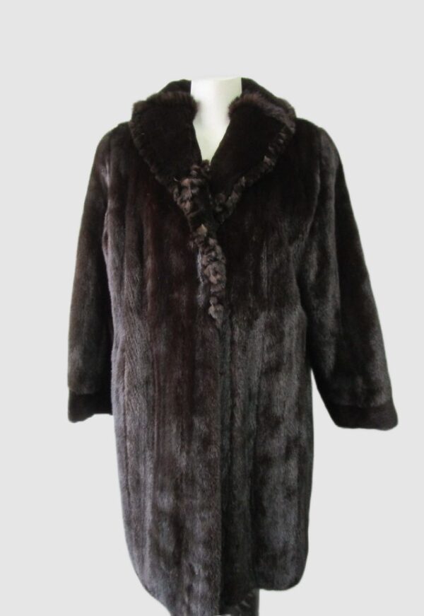 Sheared Mink Fur Coat Jacket Superb Woman Women's Sz 10 Canadian