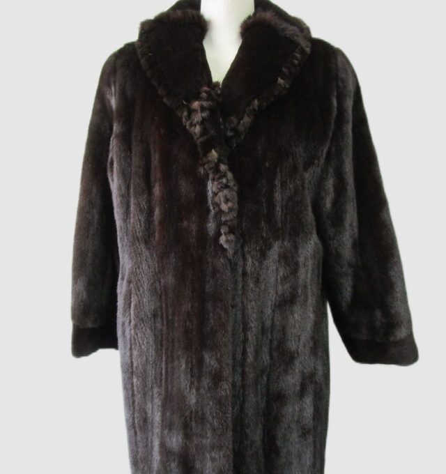 Sheared Mink Fur Coat Jacket Superb Woman Women's Sz 10 Canadian