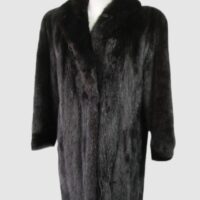 Mink Fur Coat Jacket Woman MINT Women’s Sz 10 Natural Black