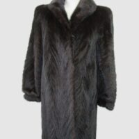 Mink Fur Coat Jacket MINT Women's Sz 6 Natural Dark Ranch