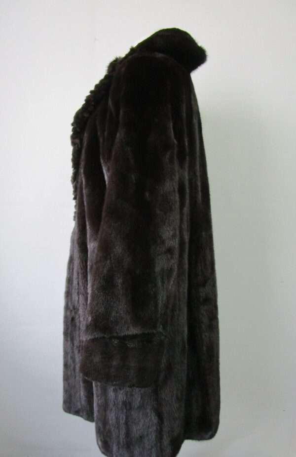 Women's Sz 10 Canadian Sheared Mink Fur Coat Jacket Superb Woman - Image 4