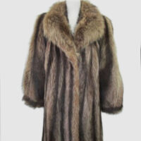 Raccoon Fur Coat Jacket MINT+ Woman Women's Sz 10