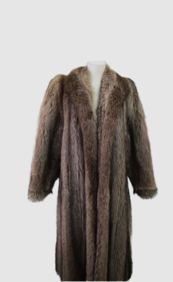 Raccoon Fur Coat Jacket MINT+ Women's Sz 6
