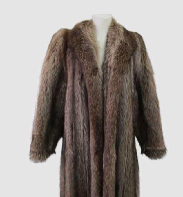 Raccoon Fur Coat Jacket MINT+ Women's Sz 6
